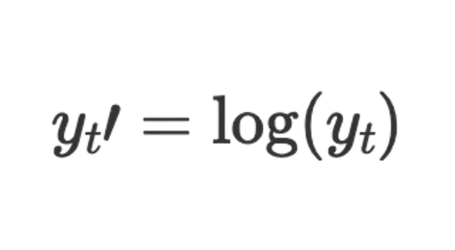 Log tranform formula