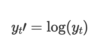 Log tranform formula